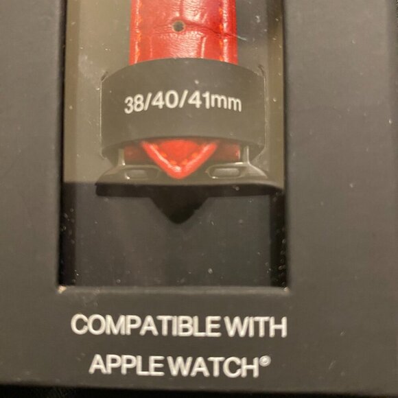 Steve Madden Watch Strap Red Leather Synthetic 38mm 40mm 41mm NEW IN BOX - Picture 6 of 11